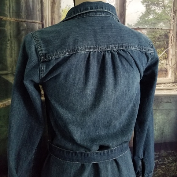 Mid-wash Denim Shirt Dress by OLD Navy - Picture 2 of 5